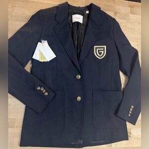 NWT Wilfred Portale Admiral Blazer with Gold Emblem